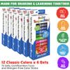 Kwik Stix Solid Tempera Paint Sticks - 6-Set of 12-Pack (72 Total) - Washable, Quick-Dry (90 Sec), Non-Toxic, Allergen-Free, ASTM Certified Art Supplies, Mess-Free Twist & Paint for Kids & Classrooms view 2