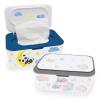 2Pcs Baby Wipes Dispenser, Diaper Wipe Holder with Lid, Refillable Wipes Case Container with Sealing Design, Flushable Wipes Pouch Case Storage Box for Bathroom, Keeps Wipes Fresh Easy Open & Close view 1