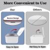 2Pcs Baby Wipes Dispenser, Diaper Wipe Holder with Lid, Refillable Wipes Case Container with Sealing Design, Flushable Wipes Pouch Case Storage Box for Bathroom, Keeps Wipes Fresh Easy Open & Close view 4