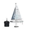 PLAYSTEAM Voyager 400 2.4GHz RC Motor Powered Sailboat in Blue - 26" Tall view 2