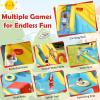HONEY JOY Inflatable Water Slide, Double Slide Giant Water Park Bounce House w/Climbing, Splash Pool, Blow Up Water Slides Inflatables for Kids and Adults Outdoor Backyard(Without Blower) view 2