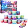 Kids Party Favors Slime Putty, 24 Pack Galaxy Slime Bulk, Crystal Slime for Goodie Bag, Stress Relief Toys, Tactile and Visual Stimulation, Christmas Stocking Stuffers for Girls and Boys view 1