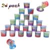 Kids Party Favors Slime Putty, 24 Pack Galaxy Slime Bulk, Crystal Slime for Goodie Bag, Stress Relief Toys, Tactile and Visual Stimulation, Christmas Stocking Stuffers for Girls and Boys view 4