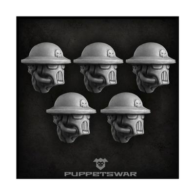 Puppetswar Masked Trench Troopers Heads