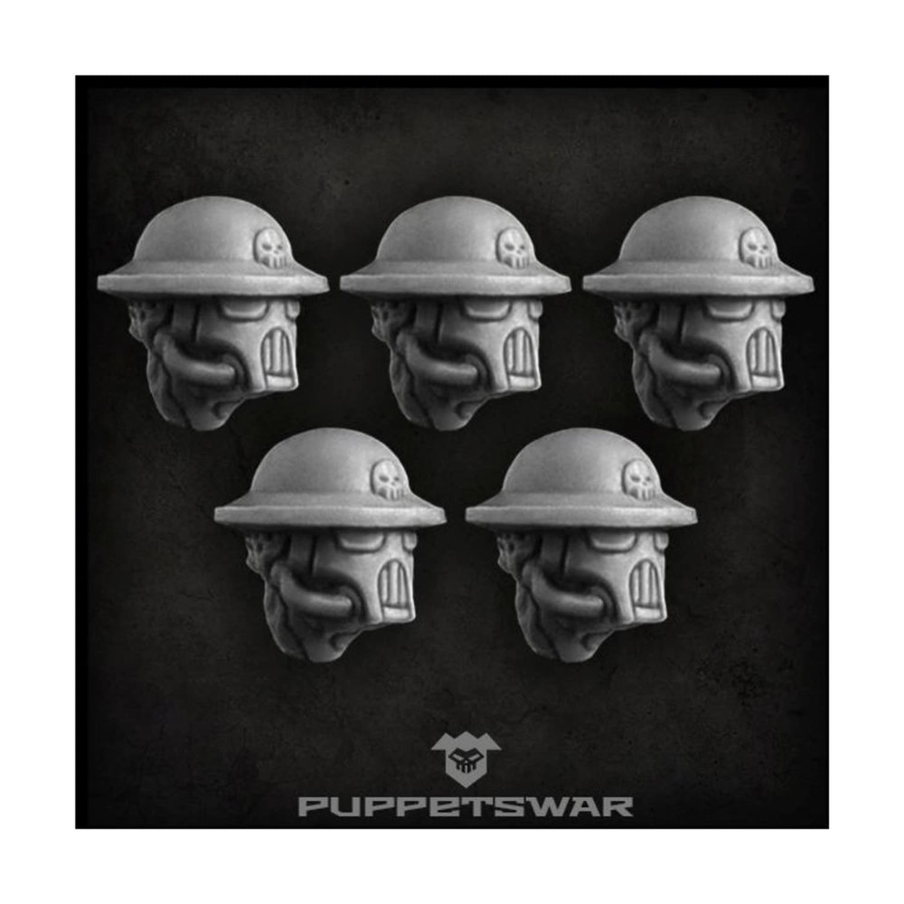 Puppetswar Masked Trench Troopers Heads