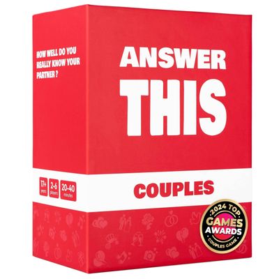 Answer This - Do You Really Know Your Partner? - Couples Game for Adults - 150 Conversation Cards for Date Night or Valentines  Anniversary or Engagement Gift