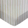 SheetWorld Fitted Baby Bassinet Sheet fits 4moms Breeze Plus Bassinet 22 x 28.5, 100% Cotton Jersey, Hypoallergenic, Butter Soft, Beige Stripes, Made in USA view 1