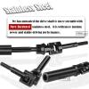 2PCS Rear Stainless Steel Drive Shaft CVD Upgrades Part for 1/10 Stampede VXL 4X4 2WD,Rustler VXL 4X4 2WD,Slash VXL 4X4 2WD,Hoss VXL 4X4 2WD,ARRCat #45 Drive Shaft with Hex,Black view 3