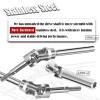 2PCS Rear Stainless Steel Drive Shaft CVD Upgrades Part for 1/10 Stampede VXL 4X4 2WD,Rustler VXL 4X4 2WD,Slash VXL 4X4 2WD,Hoss VXL 4X4 2WD,ARRCat #45 Drive Shaft with Hex,Blue view 3