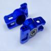 Dhawk Racing CNC Aluminum 7075 Rear Carriers Blue for Traxxas 1/8 Sledge 9552 view 3