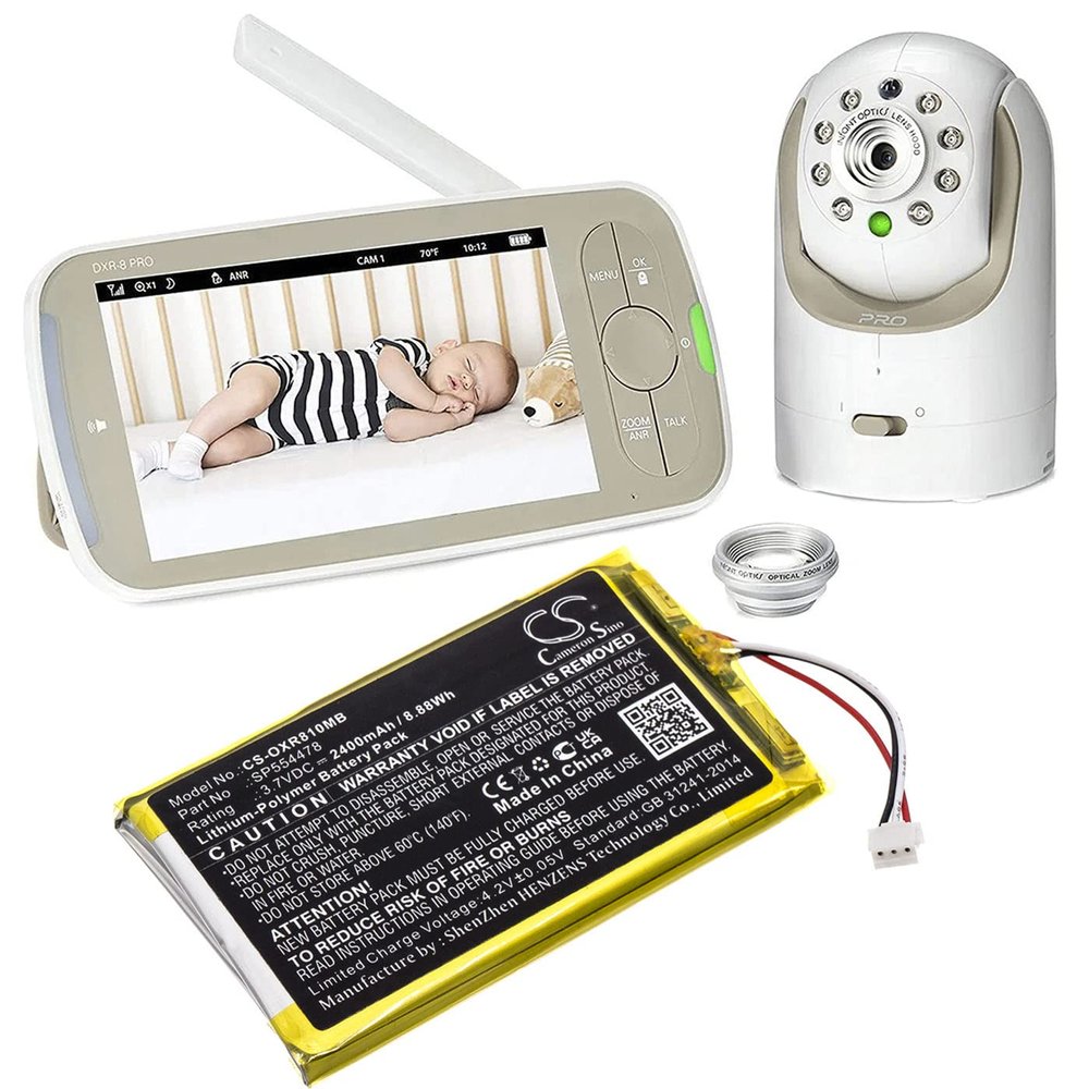 Cameron Sino Battery for Infant Optics DXR-8 Pro PN:Infant Optics SP554478 2400mAh / 8.88Wh