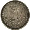 Rare USA United States 1881 CC Hobo Nickel Morgan Dollar Skull Zombie Silver Color Coin. Discover Now! view 2