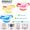 Berry President Baby Bowls with Suction Base, Spill-Proof Lid, Temperature-Sensing Spoon, Binaural Design Bowl for Babies Kids children Toddlers, First Stage Self Feeding (Pack of 3) view 4