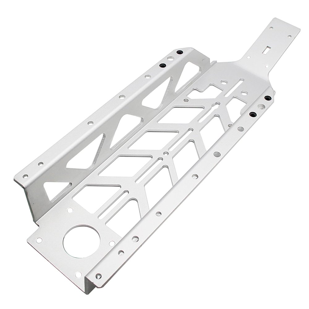 Alloy Main Chassis Lightened fit 1/5 HPI ROVAN KM Baja RV KM 5B 5T 5SC (Silver)
