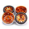 RCLIONS 4PCS Aluminum Alloy 1.9" Beadlock Wheels Rims 30mm Width for Axial SCX10, SCX10 II, TRX4 1/10th RC Crawler Car Upgrades (Orange) view 3