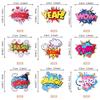 36 PCS Super Hero Boom Cupcake Toppers Smash Crash Pow Cupcake Picks for Celebrating Hero Theme Baby Shower Kids Birthday Party Cake Decorations Supplies view 2