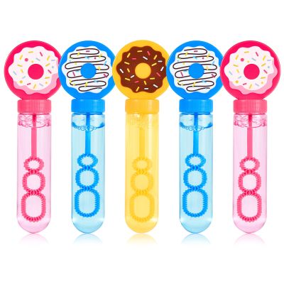 Winrayk Donut Bubble Wands for Kids Party Favors, 24 Large Bubbles Bulk, Carnival Prizes Easter Goody Bag Stuffers Pinata Filler Birthday Gift, Girls Boys Summer Beach Outdoor Toys Donut Party Favors