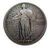 Rare USA United States 1916 USA Standing Liberty Quarter Dollar Restrike Replica Silver Color Coin. Discover Now! view 1