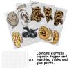 18pcs Glitter Snake Dessert Cupcake Reptile Pet Theme Decor Supplies Boy Girl Man Woman Happy Birthday Party Decorations view 3