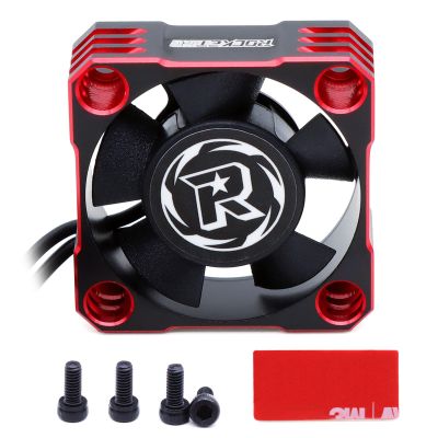 30mm Motor Cooling Fan,28000RPM ESC Cooling Fan,HeatSink for 1/8 1/10 1/12 Scale Car 540 550 Brushless Motor (Red)