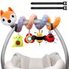 MONSTIME Car Seat Toys Newborn Toys, Stroller Toy Baby Toys 0-6 Months Carseat Toy for Infants 0-6 Months for Carseat Stroller Crib with Music Rattles Teether, Baby Toy for 0 3 6 9 12 Boys Girls view 1