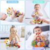 MONSTIME Car Seat Toys Newborn Toys, Stroller Toy Baby Toys 0-6 Months Carseat Toy for Infants 0-6 Months for Carseat Stroller Crib with Music Rattles Teether, Baby Toy for 0 3 6 9 12 Boys Girls view 2