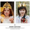 4Pcs King and Queen Crown Set with Rhinestones - Gold Costume Crowns for Prom, Birthday Party Accessories view 3