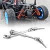 SUNGOOYUE 2Pcs RC Front Drive Shaft, Universal Stainless Steel Drive Shaft Remote Control Car Model Accessory for Slash 4x4 Rustler view 2