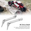 SUNGOOYUE 2Pcs RC Front Drive Shaft, Universal Stainless Steel Drive Shaft Remote Control Car Model Accessory for Slash 4x4 Rustler view 4