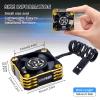 30mm RC Motor Cooling Fan,28000RPM ESC Cooling Fan for 1/8 1/10 1/12 Scales RC Car 540 550 Brushlees Motor (Black Gold) view 3