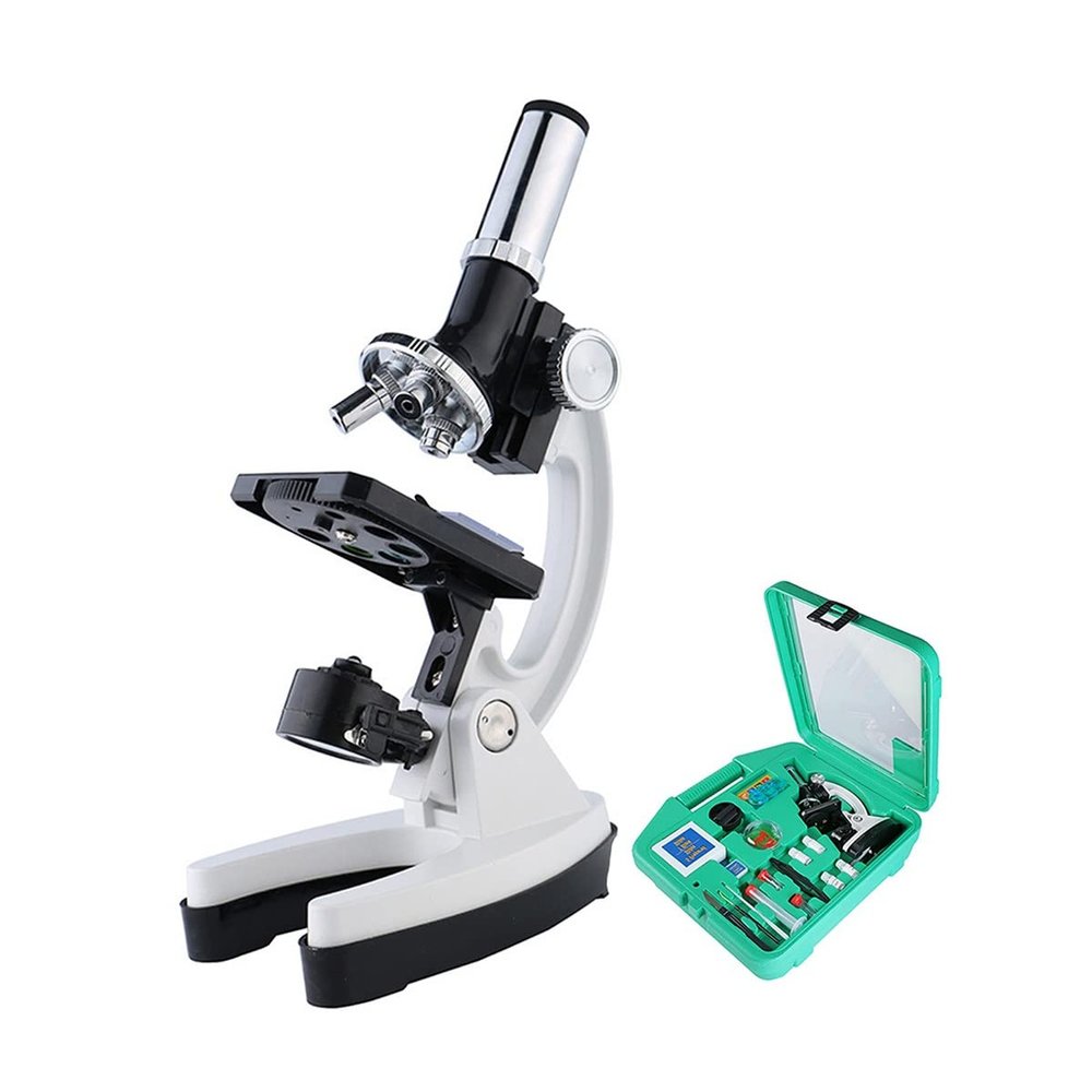 Microscope Accessories Kit Microscope Set with Accessories Kit 100X-1200X Biological Science Microscope Slides