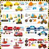 32 Sheets Make a Face Stickers Sheets Make Your Own Sticker Car Truck Airplane Sticker for Kids, 8 Designs DIY Transportation Stickers for Kindergarten Birthday Gift Classroom Nursery Party Favors view 3