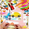 32 Sheets Make a Face Stickers Sheets Make Your Own Sticker Car Truck Airplane Sticker for Kids, 8 Designs DIY Transportation Stickers for Kindergarten Birthday Gift Classroom Nursery Party Favors view 4