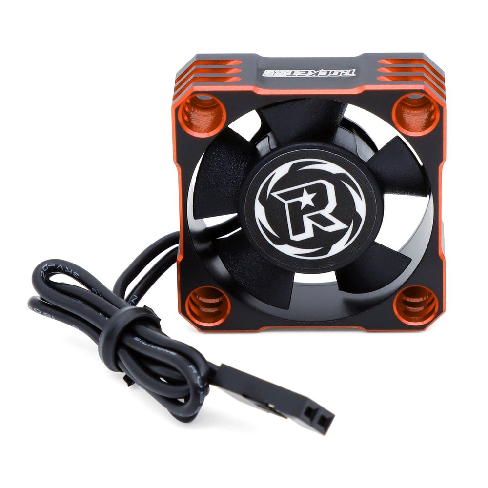 30mm RC Motor Cooling Fan 28000RPM ESC Cooling Fan Rc Model Heatsink Fan for 1/8 1/10 1/12 Scale RC Car 540 550 Blushless Motor (Orange)