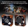 30mm RC Motor Cooling Fan 28000RPM ESC Cooling Fan Rc Model Heatsink Fan for 1/8 1/10 1/12 Scale RC Car 540 550 Blushless Motor (Orange) view 2