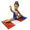 18 Inch Doll Clothes and Accessories,18 inch Dolls Gymnastics Leotard,Matching Doll 4th July Patriotic Clothes USA Flag,Mat and Olympic Gold Medal Fits Most 18" Dolls view 4