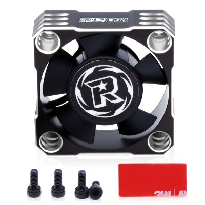 Surpass Hobby Motor Cooling Fan,30mm ESC Cooling Fan 28000RPM RC Model HeatSink Fan for 1/8 1/10 1/12 Scale RC Car Truck 540 550 Motor (Silver)