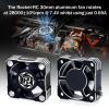 Surpass Hobby Motor Cooling Fan,30mm ESC Cooling Fan 28000RPM RC Model HeatSink Fan for 1/8 1/10 1/12 Scale RC Car Truck 540 550 Motor (Silver) view 2
