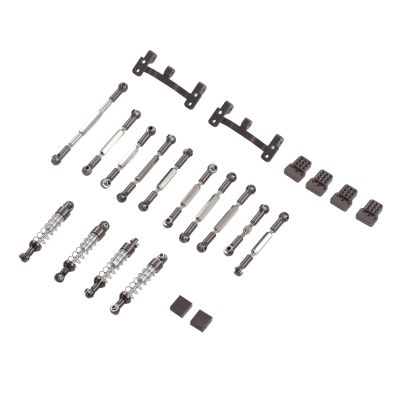 VGEBY RC Car Pull Rod Kit, Aluminum Alloy Shocks Absorber RC Car Pull Rod Kit for C24 C14 C14K C24K RC Car(Color) C24 Upgrade Parts Upgrades