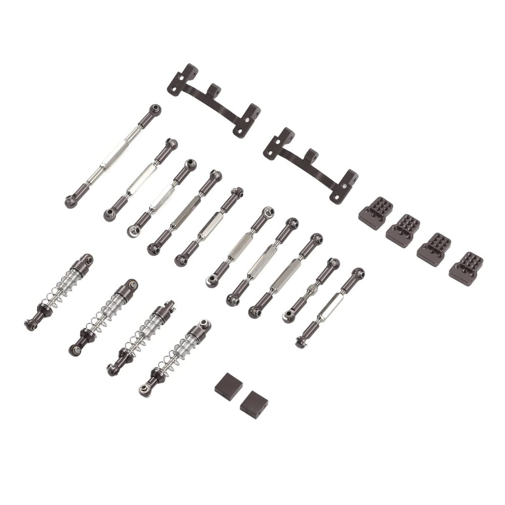 VGEBY RC Car Pull Rod Kit, Aluminum Alloy Shocks Absorber RC Car Pull Rod Kit for C24 C14 C14K C24K RC Car(Color) C24 Upgrade Parts Upgrades