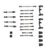 VGEBY RC Car Pull Rod Kit, Aluminum Alloy Shocks Absorber RC Car Pull Rod Kit for C24 C14 C14K C24K RC Car(Color) C24 Upgrade Parts Upgrades view 3
