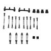 VGEBY RC Car Pull Rod Kit, Aluminum Alloy Shocks Absorber RC Car Pull Rod Kit for WPL C24 C14 C14K C24K Car(Black) Model Accessories Vgeby Rc Kit view 3