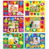 chiazllta 30 Packs Valentine's Day Crafts Holiday Picture Frame Paper Craft Kits for Kids DIY Picture Foam Frame Art Crafts Xmas Holiday Kindergarten Preschool School Classroom Activities Games view 1