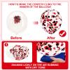 130PCS Red Black White Balloon Garland Arch Kit, 12 10 5 inch Red and Black White Balloons with Confetti Balloons, Latex Party Balloons for Baby Shower Wedding Circus BBQ Casino Poker Cars Decoration view 4