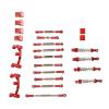 VGEBY Aluminum Alloy Shocks Absorber Pull Rod Kit for C14 C24 RC Car (Red) Upgrade Parts view 1