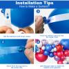 138PCS Red White and Blue Balloon Garland Arch Kit, 18 12 10 5 inch Red and Blue White Balloon Garland with Stars for 4th of July Decorations Birthday Baseball Veterans Memorial Patriotic Day view 3