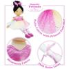 June Garden 16" Ballerina Princess Stella - Stuffed Plush Soft Doll - Pink Outfit - Gift for Toddlers and Little Girls view 4