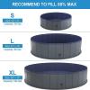 Foldable Dog Pet Bath Pool, Hard Plastic Dog Swimming Pools for Dogs Cats and Kids Pet Puppy Bathing Tub Collapsible Kiddie Pool Portable PVC Pet Paddling Bath Tub,32 x 8 view 4