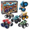 Team Power Monster Trucks Toys for Boys and Girls, 4-Wheel Drive Friction Powered 6-Pack Push and Go Toy Cars with Giant Wheels, 360 Crazy Stunts, Age 3, 4-7 and Above [Amazon Exclusive] (6 Pack) view 1