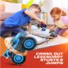 Team Power Monster Trucks Toys for Boys and Girls, 4-Wheel Drive Friction Powered 6-Pack Push and Go Toy Cars with Giant Wheels, 360 Crazy Stunts, Age 3, 4-7 and Above [Amazon Exclusive] (6 Pack) view 3